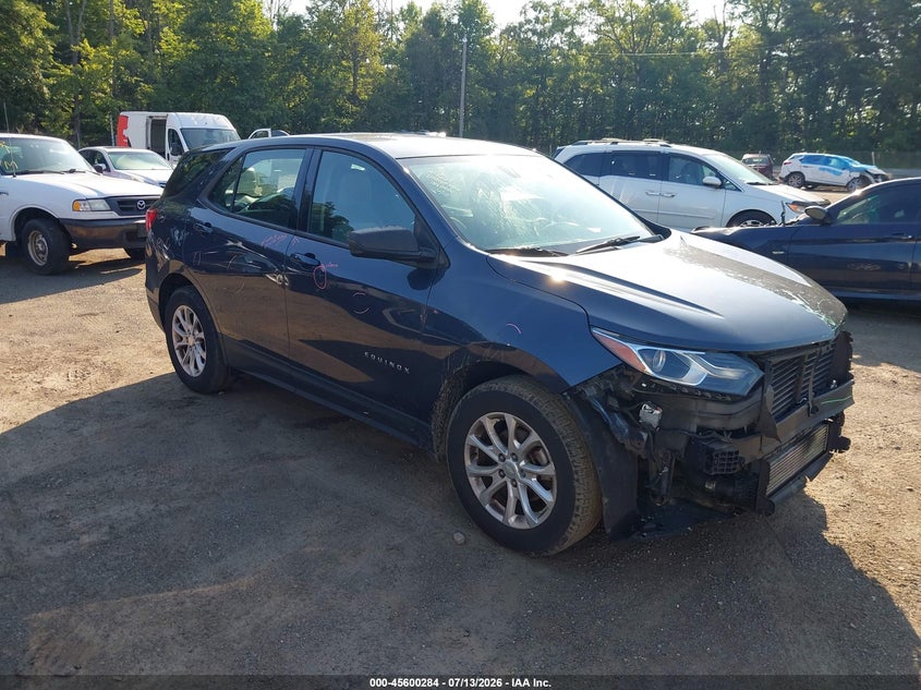 2018 Chevrolet Equinox VIN 3GNAXHEV0JL116362 IAAI salvage auction — FRONT END, Salvage - Greater Than 75% (Maryland), sold $1,950 on 2026-07-25 (photo 1)