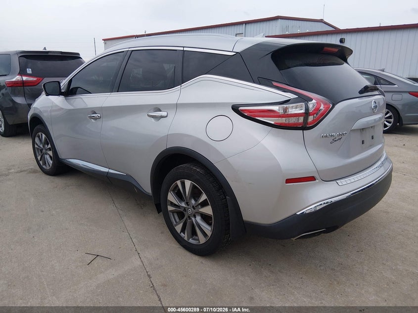 2015 Nissan Murano VIN 5N1AZ2MH2FN234640 IAAI salvage auction — NORMAL WEAR, Salvage Title, sold $775 on 2026-07-31 (photo 3)