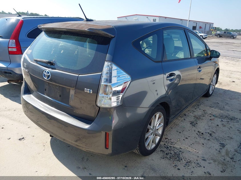 2013 Toyota Prius v VIN JTDZN3EU0D3252860 IAAI salvage auction — NORMAL WEAR, Clear (North Carolina), sold $2,550 on 2026-07-15 (photo 4)