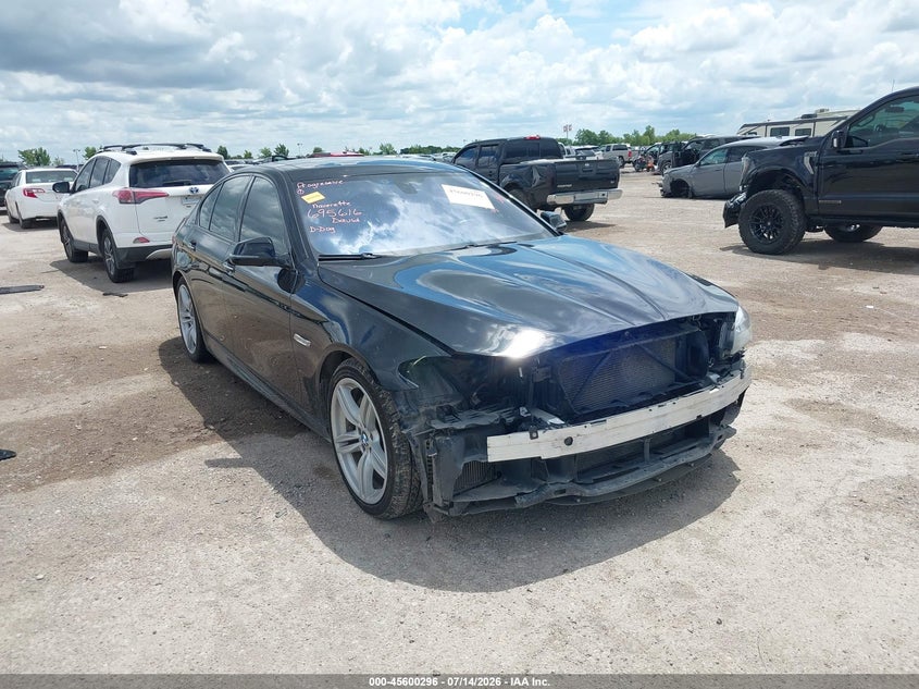 2014 BMW 5er VIN WBA5B1C52ED482500 IAAI salvage auction — FRONT END, Original (Texas), sold $25 on 2026-08-14 (photo 1)