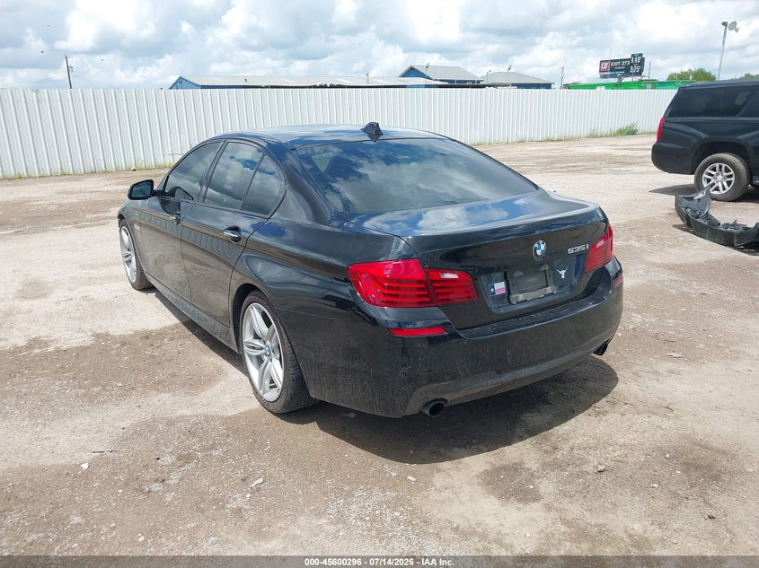 2014 BMW 5er VIN WBA5B1C52ED482500 IAAI salvage auction — FRONT END, Original (Texas), sold $25 on 2026-08-14 (photo 3)