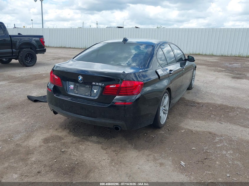 2014 BMW 5er VIN WBA5B1C52ED482500 IAAI salvage auction — FRONT END, Original (Texas), sold $25 on 2026-08-14 (photo 4)