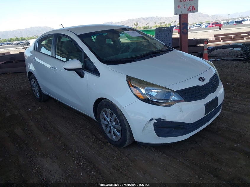 2014 Kia Rio VIN KNADM4A32E6341293 IAAI salvage auction — NORMAL WEAR, Clear-Dealer Only (Arizona), sold $650 on 2026-07-28 (photo 1)