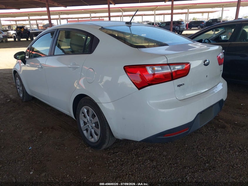 2014 Kia Rio VIN KNADM4A32E6341293 IAAI salvage auction — NORMAL WEAR, Clear-Dealer Only (Arizona), sold $650 on 2026-07-28 (photo 3)