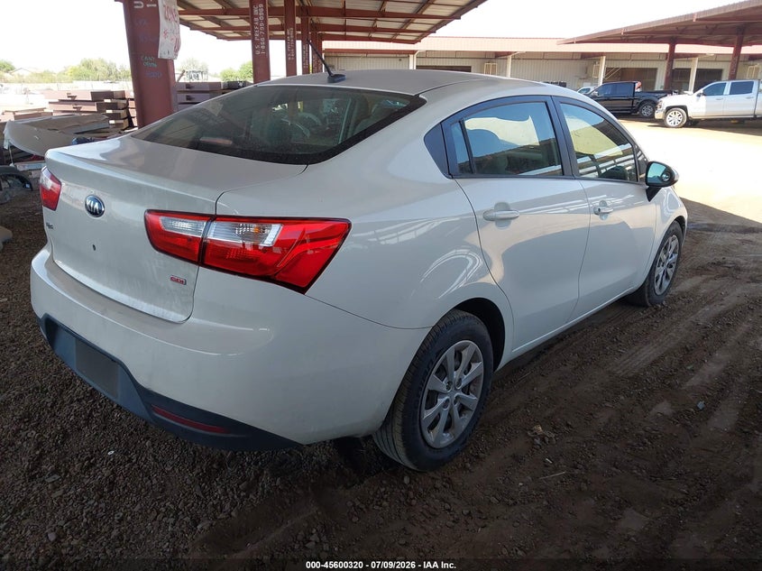 2014 Kia Rio VIN KNADM4A32E6341293 IAAI salvage auction — NORMAL WEAR, Clear-Dealer Only (Arizona), sold $650 on 2026-07-28 (photo 4)