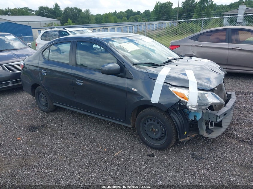 2024 Mitsubishi Mirage VIN ML32FUFJ7RHF02183 IAAI salvage auction — FRONT END, Wait Title, sold $1,850 on 2026-09-10 (photo 1)