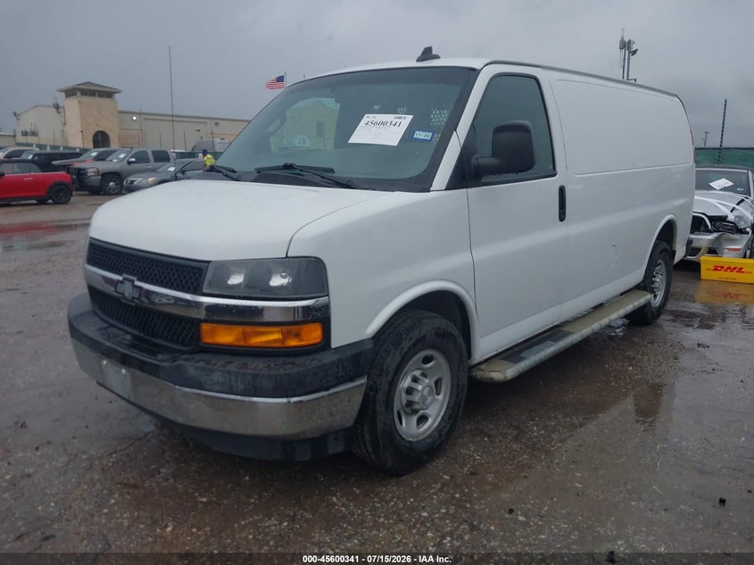2020 Chevrolet Express VIN 1GCWGAFG9L1204116 IAAI salvage auction — FRONT END, Enterprise Vehicles Clear Only (Texas), sold $9,100 on 2026-07-29 (photo 2)