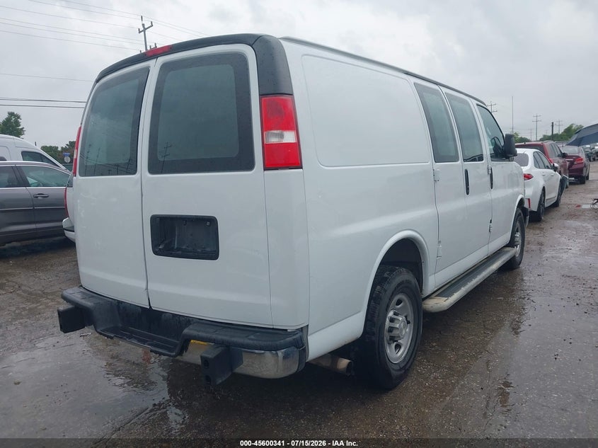 2020 Chevrolet Express VIN 1GCWGAFG9L1204116 IAAI salvage auction — FRONT END, Enterprise Vehicles Clear Only (Texas), sold $9,100 on 2026-07-29 (photo 4)