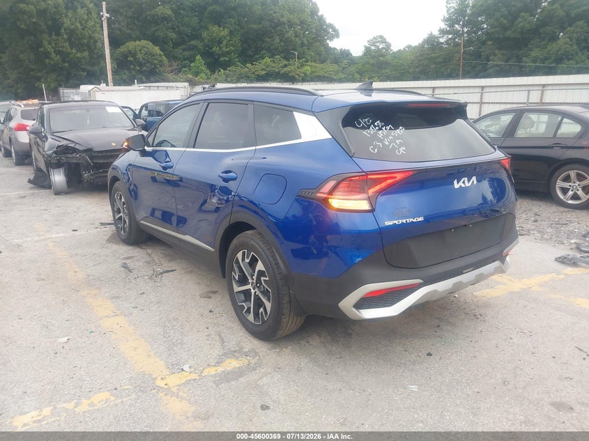 2025 Kia Sportage VIN 5XYK33DF3SG325450 IAAI salvage auction — FRONT END, Salvage Title, sold $10,500 on 2026-08-22 (photo 3)