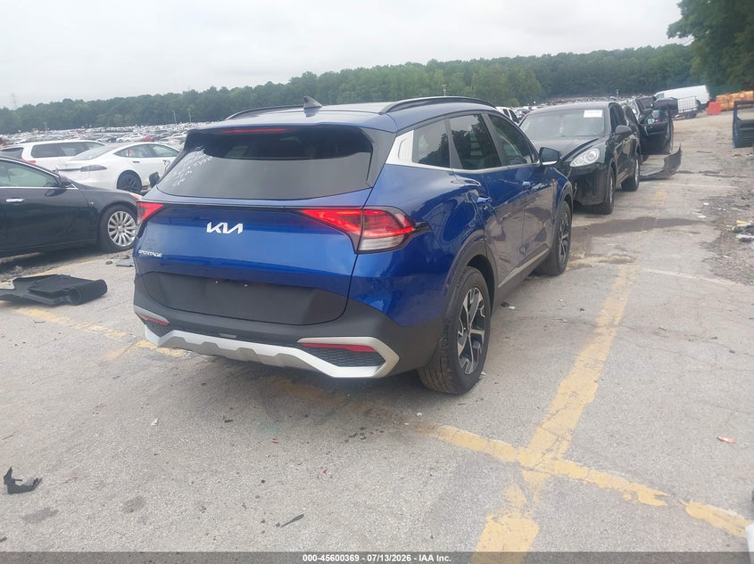 2025 Kia Sportage VIN 5XYK33DF3SG325450 IAAI salvage auction — FRONT END, Salvage Title, sold $10,500 on 2026-08-22 (photo 4)