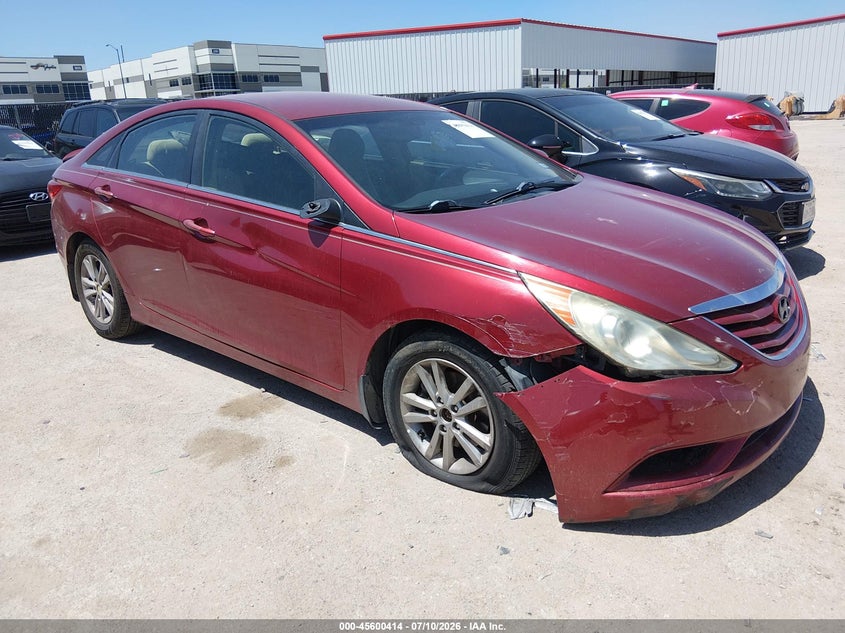 2013 Hyundai Sonata VIN 5NPEB4ACXDH543624 IAAI salvage auction — NORMAL WEAR, Original (Texas), sold $250 on 2026-07-28 (photo 1)