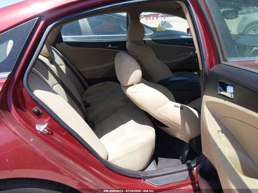 2013 Hyundai Sonata VIN 5NPEB4ACXDH543624 IAAI salvage auction — NORMAL WEAR, Original (Texas), sold $250 on 2026-07-28 (photo 8)