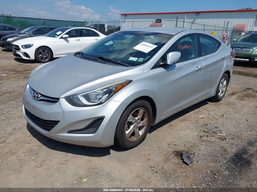 2015 Hyundai Elantra VIN 5NPDH4AE8FH554412 IAAI salvage auction — NORMAL WEAR, Salvage Title, sold $925 on 2026-07-26 (photo 2)