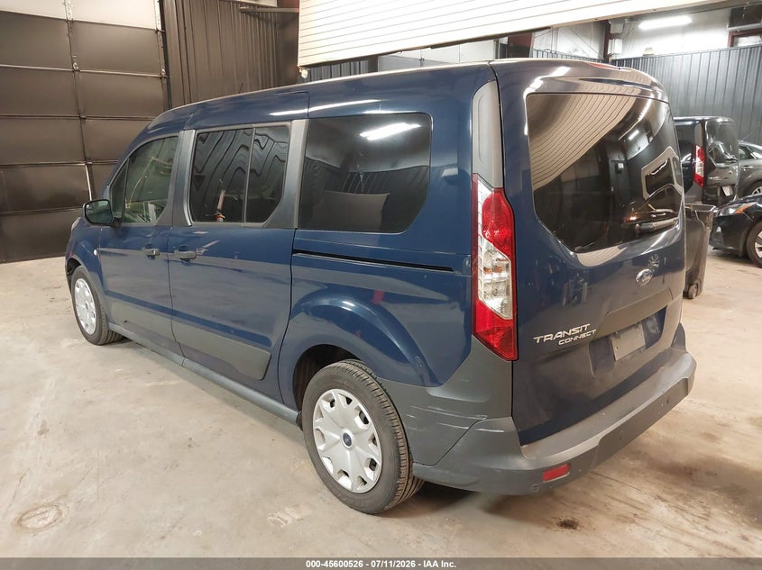 2018 Ford Transit connect VIN NM0GE9E71J1342706 IAAI salvage auction — LEFT REAR, Sf97 (New York), sold $12,400 on 2026-08-20 (photo 3)