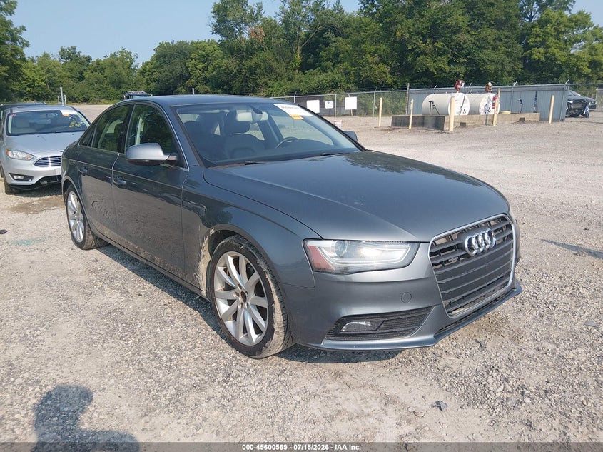 2013 Audi A4 VIN WAUHFAFL3DN016899 IAAI salvage auction — UNDERCARRIAGE, Salvage (Ohio), sold $1,350 on 2026-07-28 (photo 1)