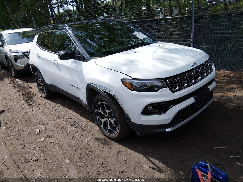 2026 Jeep Compass VIN 3C4NJDCN6TT182635 IAAI salvage auction — LEFT FRONT, Enterprise Vehicles Clear Only (Missouri), sold $15,850 on 2026-07-23 (photo 1)