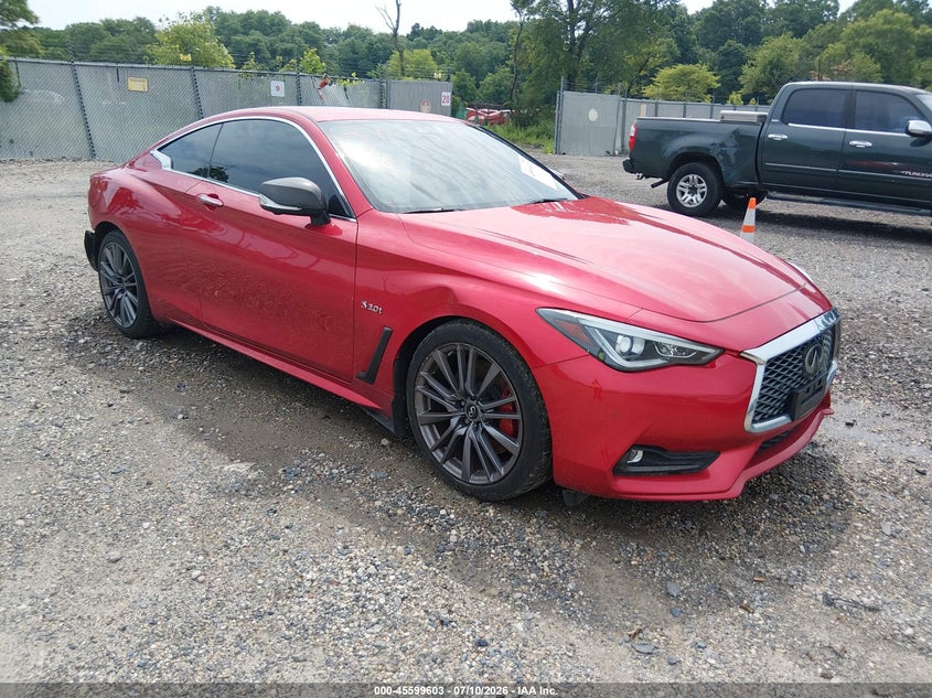 2017 Infiniti Q60 VIN JN1FV7EL2HM701492 IAAI salvage auction — REAR END, Salvage Title, sold $75 on 2026-08-01 (photo 1)