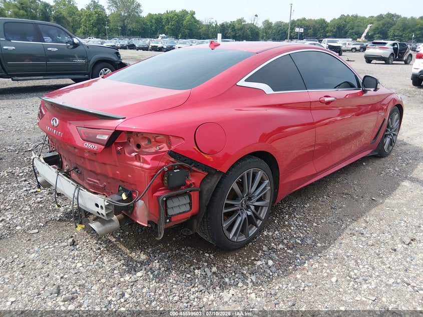 2017 Infiniti Q60 VIN JN1FV7EL2HM701492 IAAI salvage auction — REAR END, Salvage Title, sold $75 on 2026-08-01 (photo 4)