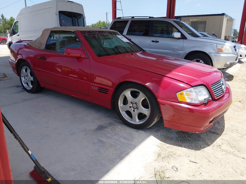 1995 Mercedes-benz Sl-class VIN WDBFA76E5SF119177 IAAI salvage auction — NORMAL WEAR, Clear (Florida), sold $9,200 on 2026-07-28 (photo 1)