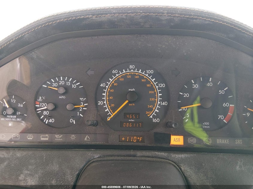 1995 Mercedes-benz Sl-class VIN WDBFA76E5SF119177 IAAI salvage auction — NORMAL WEAR, Clear (Florida), sold $9,200 on 2026-07-28 (photo 7)
