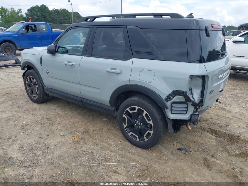 2024 Ford Bronco sport VIN 3FMCR9C61RRF24290 IAAI salvage auction — FRONT & REAR, Salvage (Georgia), sold $8,850 on 2026-08-20 (photo 3)