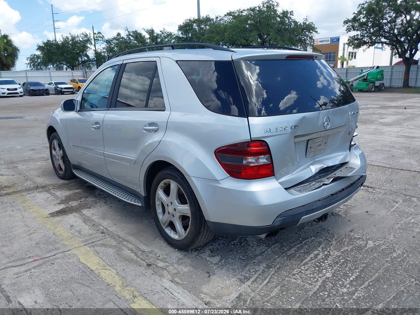 2008 Mercedes-benz M-klasse VIN 4JGBB22E48A344990 IAAI salvage auction — REAR END, Rebuildable (Florida), sold $775 on 2026-07-31 (photo 3)