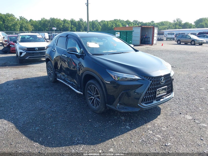 2024 Lexus Nx VIN JTJGGCEZ5R2017829 IAAI salvage auction — SIDE, Salvage - 75% Or Less (Maryland), sold $15,200 on 2026-07-30 (photo 1)