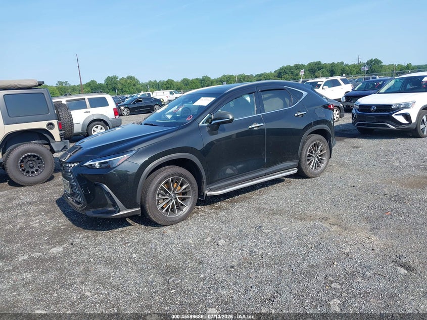 2024 Lexus Nx VIN JTJGGCEZ5R2017829 IAAI salvage auction — SIDE, Salvage - 75% Or Less (Maryland), sold $15,200 on 2026-07-30 (photo 2)