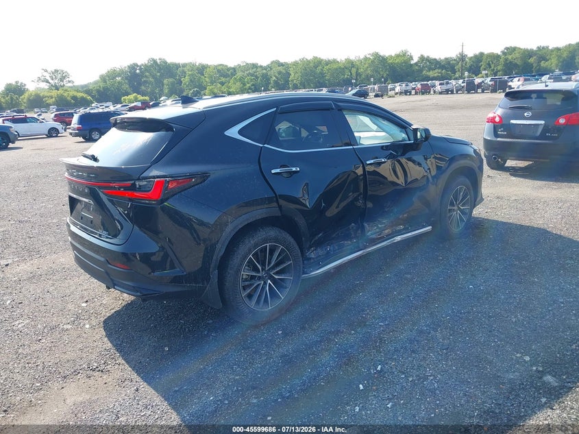 2024 Lexus Nx VIN JTJGGCEZ5R2017829 IAAI salvage auction — SIDE, Salvage - 75% Or Less (Maryland), sold $15,200 on 2026-07-30 (photo 4)