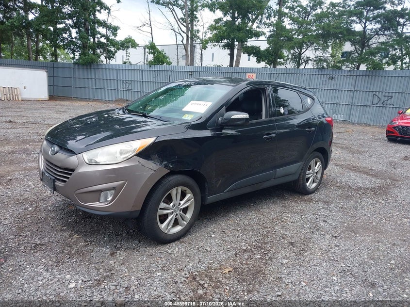 2013 Hyundai Tucson VIN KM8JU3ACXDU741625 IAAI salvage auction — NORMAL WEAR, Salvage Title, sold $1,225 on 2026-07-18 (photo 2)
