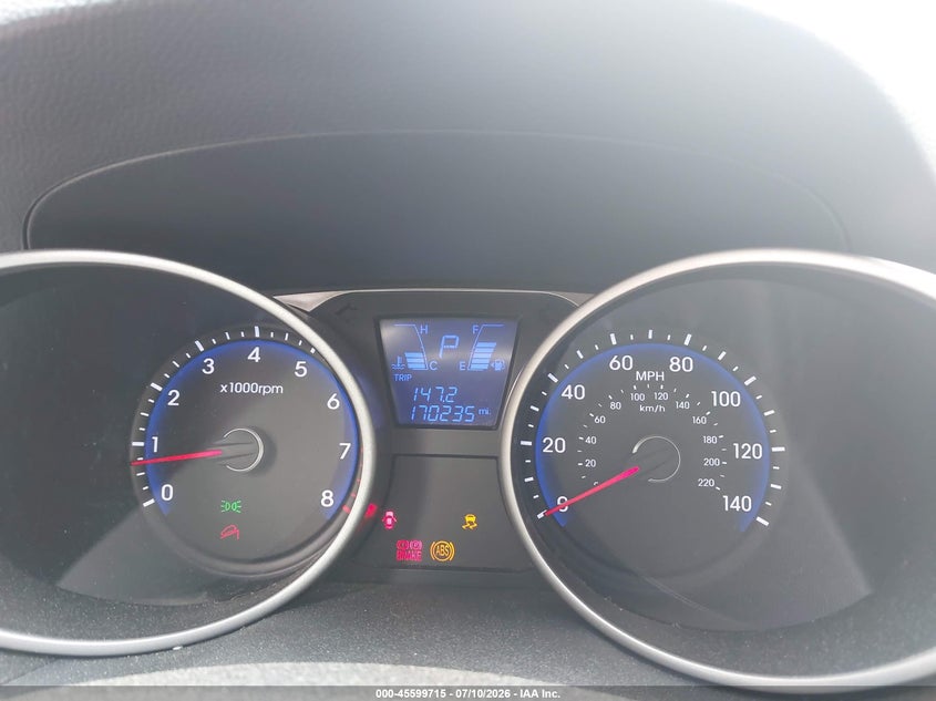 2013 Hyundai Tucson VIN KM8JU3ACXDU741625 IAAI salvage auction — NORMAL WEAR, Salvage Title, sold $1,225 on 2026-07-18 (photo 7)