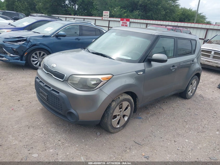2014 Kia Soul VIN KNDJN2A27E7087489 IAAI salvage auction — REAR END, Salvage (Texas), sold $25 on 2026-07-23 (photo 2)
