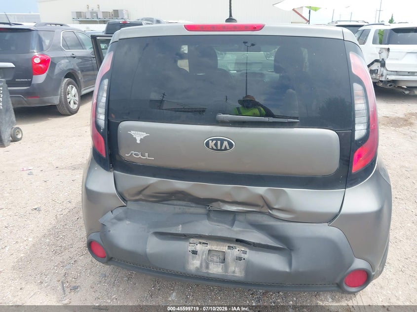 2014 Kia Soul VIN KNDJN2A27E7087489 IAAI salvage auction — REAR END, Salvage (Texas), sold $25 on 2026-07-23 (photo 6)
