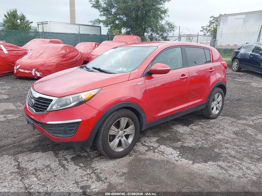 2013 Kia Sportage VIN KNDPBCA22D7354786 IAAI salvage auction — NORMAL WEAR, Salvage Title, sold $650 on 2026-07-24 (photo 2)
