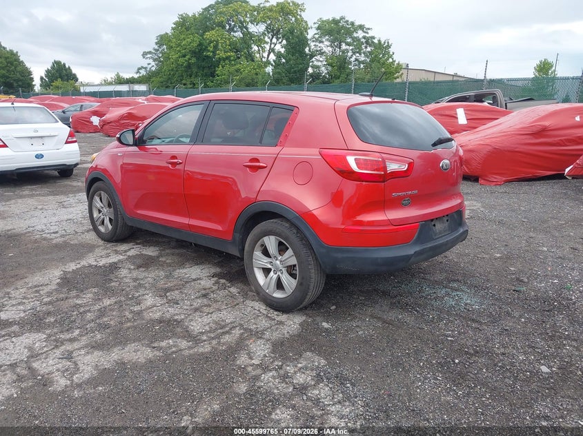 2013 Kia Sportage VIN KNDPBCA22D7354786 IAAI salvage auction — NORMAL WEAR, Salvage Title, sold $650 on 2026-07-24 (photo 3)