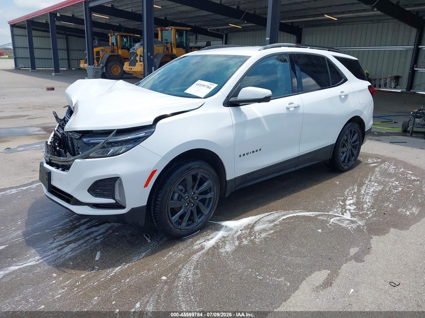 2023 Chevrolet Equinox VIN 3GNAXWEG9PS193977 IAAI salvage auction — FRONT END, Wait Title, sold $7,000 on 2026-08-21 (photo 2)