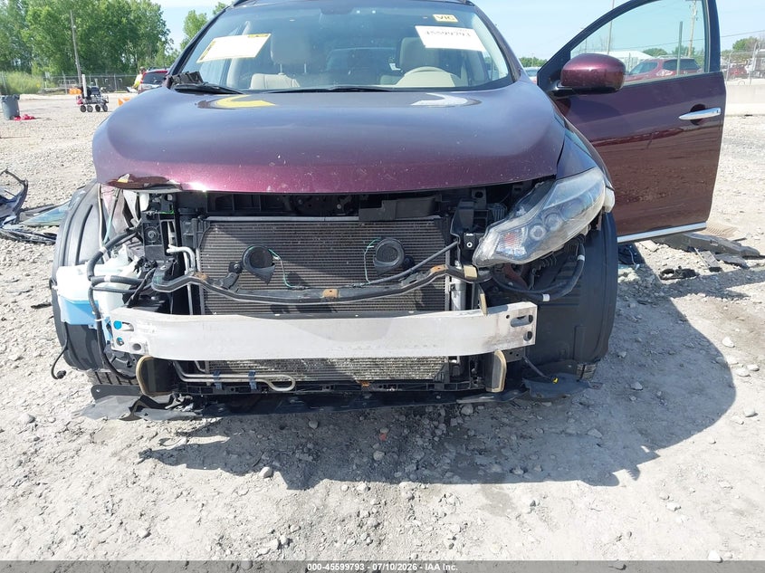2014 Nissan Murano VIN JN8AZ1MW1EW506251 IAAI salvage auction — RIGHT SIDE, Salvage Title, sold $925 on 2026-07-23 (photo 6)