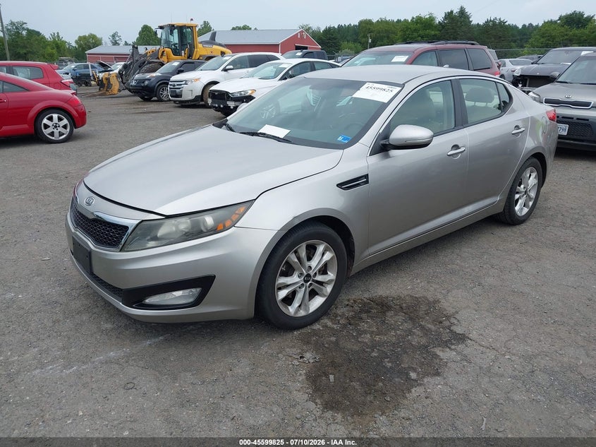 2011 Kia Optima VIN KNAGN4A70B5080356 IAAI salvage auction — NORMAL WEAR, Clear (Virginia), sold $375 on 2026-07-28 (photo 2)