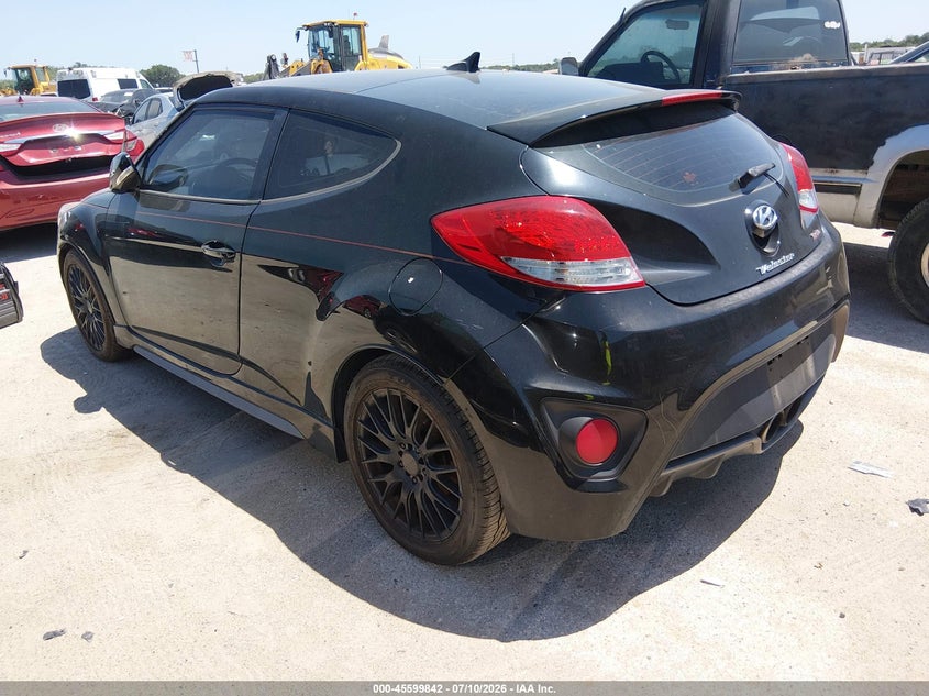 2013 Hyundai Veloster VIN KMHTC6AE5DU168924 IAAI salvage auction — NORMAL WEAR, Original (Texas), sold $225 on 2026-07-28 (photo 3)