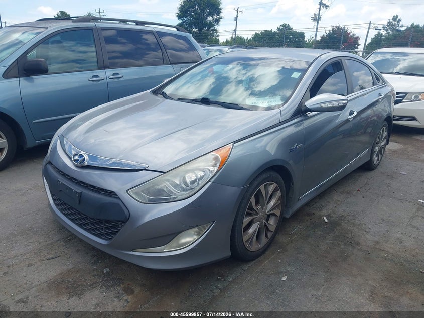 2015 Hyundai Sonata hybrid VIN KMHEC4A42FA137459 IAAI salvage auction — NORMAL WEAR, Clear-Dealer Only (North Carolina), sold $450 on 2026-07-29 (photo 2)