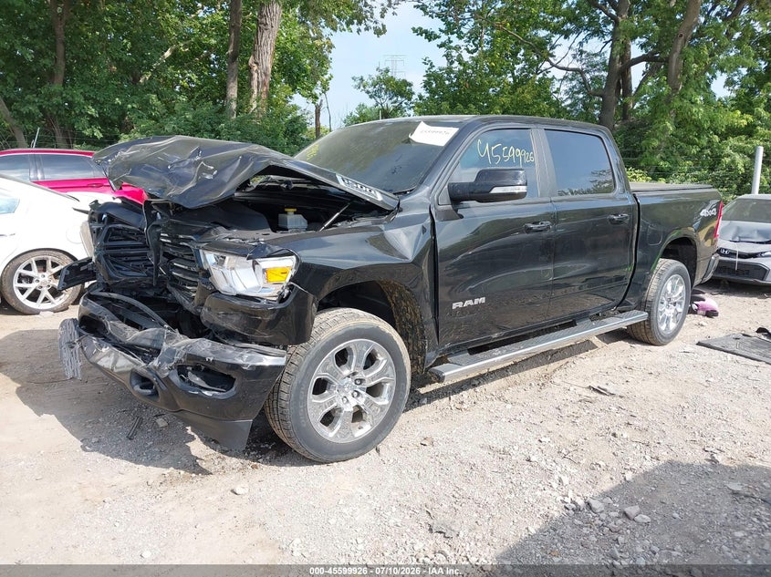 2019 Ram 1500 VIN 1C6SRFFT3KN765719 IAAI salvage auction — FRONT END, Salvage (Indiana), sold $8,050 on 2026-09-02 (photo 2)