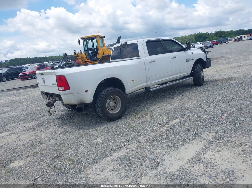 2016 Ram 3500 VIN 3C63RRHL0GG196685 IAAI salvage auction — REAR END, Salvage Title, sold $9,200 on 2026-08-12 (photo 4)