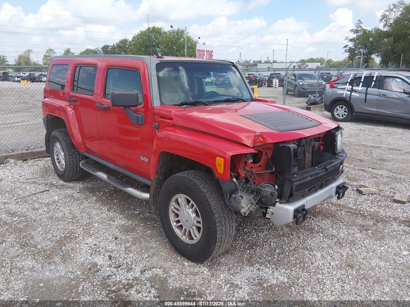 2009 Hummer H3 VIN 5GTEN13E598106861 IAAI salvage auction — FRONT END, Salvage (Missouri), sold $1,250 on 2026-08-31 (photo 1)