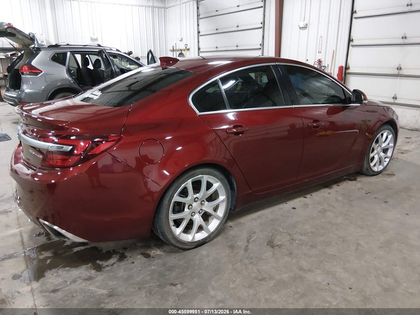 2016 Buick Regal VIN 2G4GU5GX0G9122484 IAAI salvage auction — RIGHT FRONT, Salvage (Iowa), sold $4,050 on 2026-08-25 (photo 4)