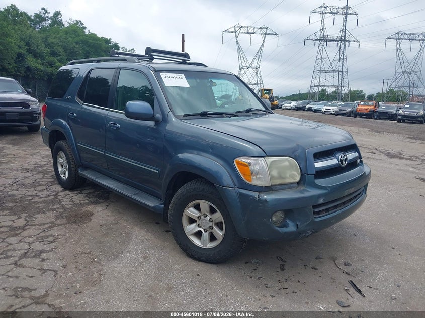 2005 Toyota Sequoia VIN 5TDBT44A95S242025 IAAI salvage auction — NORMAL WEAR, Clear (Pennsylvania), sold $1,350 on 2026-07-17 (photo 1)