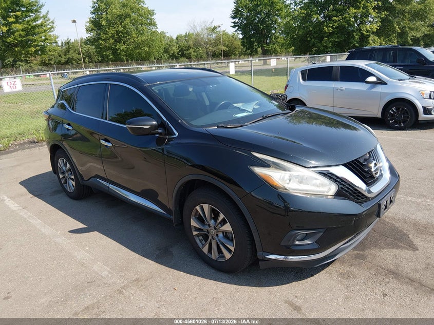 2015 Nissan Murano VIN 5N1AZ2MH3FN226921 IAAI salvage auction — LEFT SIDE, Salvage (New Jersey), sold $975 on 2026-09-15 (photo 1)