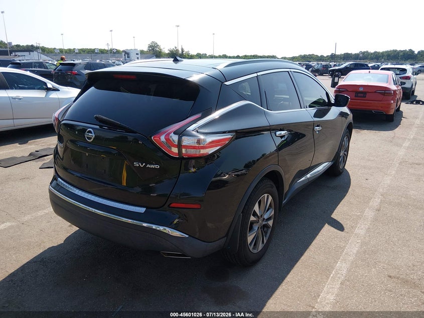 2015 Nissan Murano VIN 5N1AZ2MH3FN226921 IAAI salvage auction — LEFT SIDE, Salvage (New Jersey), sold $975 on 2026-09-15 (photo 4)