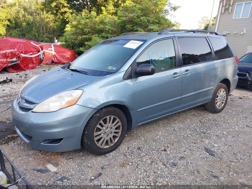 2008 Toyota Sienna VIN 5TDBK23C78S015947 IAAI salvage auction — NORMAL WEAR, Clear (Pennsylvania), sold $1,275 on 2026-07-28 (photo 2)