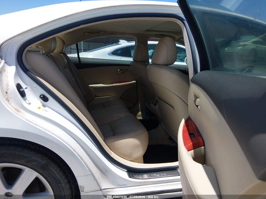 2009 Lexus Es 350 VIN JTHBJ46G792287550 IAAI salvage auction — NORMAL WEAR, Original (Texas), sold $1,100 on 2026-07-28 (photo 8)