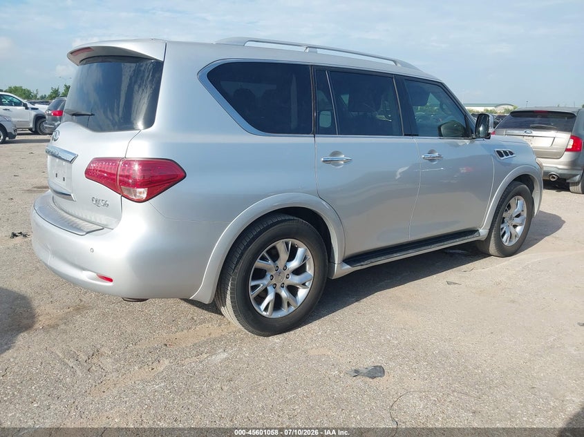 2011 Infiniti Qx56 VIN JN8AZ2ND0B9700959 IAAI salvage auction — NORMAL WEAR, Original (Texas), sold $1,125 on 2026-07-29 (photo 4)